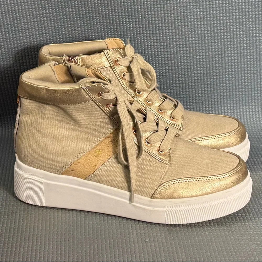 Yellow Box Women’s Edisia Fashion Platform Sneakers Bone Size 9‎ - Picture 2 of 9